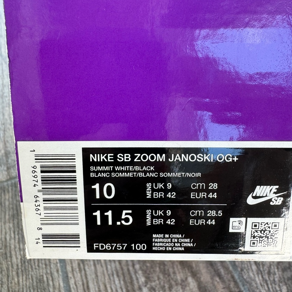 Brand New Nike SB Zoom Stefan Janoski OG+ Men’s Shoes FD6757 100 - Picture 9 of 11